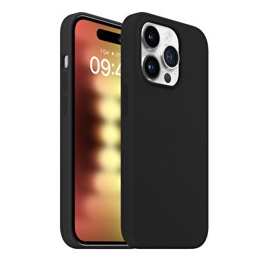 Buff iPhone 15 Pro Rubber Fit Kılıf Black