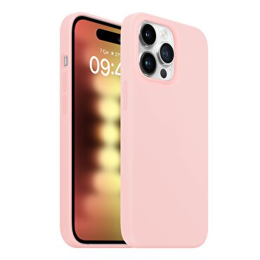 Buff iPhone 15 Pro Rubber Fit Kılıf Pink