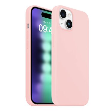 Buff iPhone 15 Plus Rubber Fit Kılıf Pink