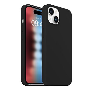 Buff iPhone 15 Rubber Fit Kılıf - Siyah