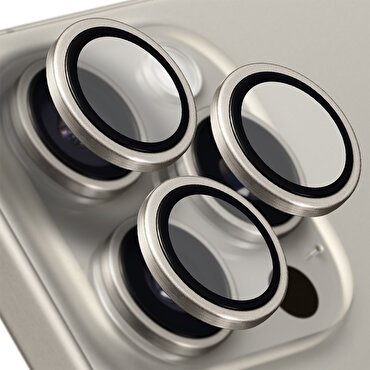 Buff iPhone 15 Pro Max / 15 Pro Titanyum Lens-Gri