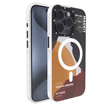 Buff iPhone 15 Pro MagKit Kılıf Hakuna