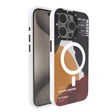 Buff iPhone 15 Pro Max MagKit Kılıf Hakuna
