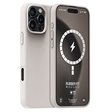 Buff iPhone 16 Pro Max Magsafe Rubber Fit - Taş