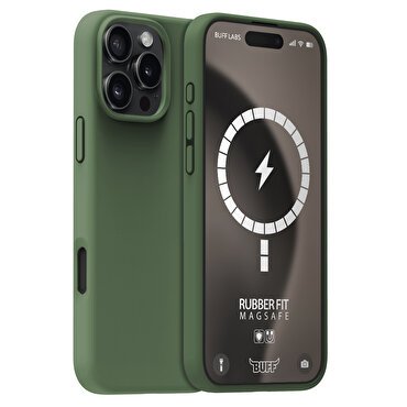 Buff iPhone 16 Pro Max Magsafe Rubber Fit - Yeşil