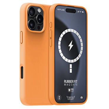 Buff iPhone 16 Pro Magsafe Rubber Fit Kılıf Turunc
