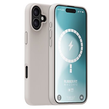 Buff iPhone 16 Magsafe Rubber Fit  Kılıf-Taş