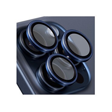 Buff iPhone 16 Pro/Max Titanyum Lens - Mavi