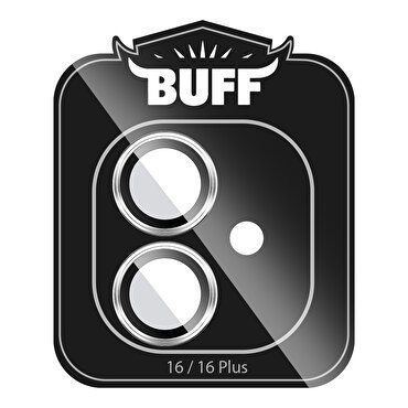 Buff iPhone 16/Plus Metal Lens Koruyucu-Silver