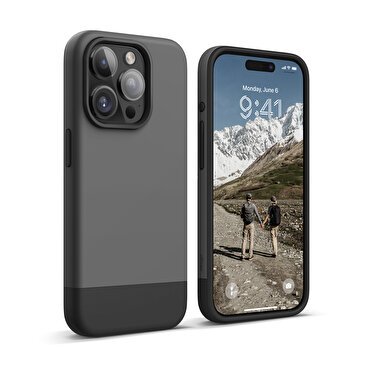 Elago iPhone 15 Pro Glide MagSafe Silikon - Siyah