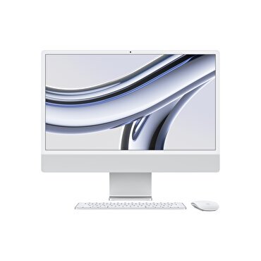 iMac 24 inc 4.5K M3 8CPU 10GPU 8GB 512GB Gümüş MQRK3TU/A