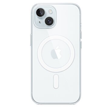 Apple iPhone 15 için MagSafe özellikli Şeffaf Kılıf 