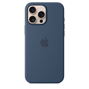 iPhone 16 Pro Max için MagSafe özellikli Silikon Kılıf - Kot Rengi