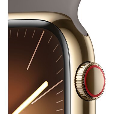 TEŞHİR - Apple Watch Series 9 GPS + Cellular 41mm Altın Rengi Paslanmaz Çelik Kasa 3M613TU/A