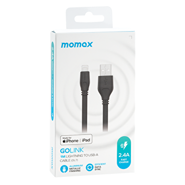Momax DL7D Go link 1 mt lightning cable black  4894222047464