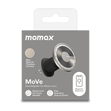 Momax Easy Araç Tutucu - Titanyum 4894222074286