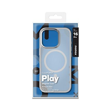 Momax iPhone 16 Pro Play Magsafe Kılıf - Gri 4894222077331