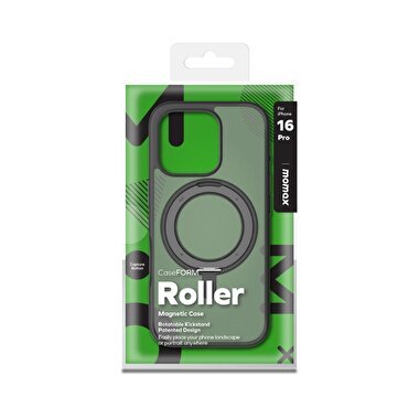 Momax iPhone 16 Pro Roller Magsafe Kılıf - Siyah 4894222077409