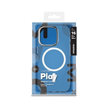 Momax iPhone 16 Pro Max Play Magsafe Kılıf-Şeffaf 4894222077522
