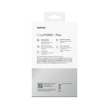 Momax iPhone 16 Pro Max Play Magsafe Kılıf-Şeffaf 4894222077522