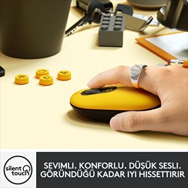 Logitech POP Kablosuz Mouse - Sarı 5099206101654