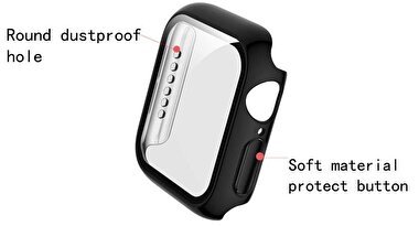 Piili Apple Watch 40mm Siyah Kılıf 6944628920903