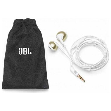 JBL T205  Kablolu Kulak İçi Kulaklık (Beyaz-Altın) 6925281928369