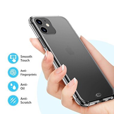 Piili iPhone 12 Mini Mat Kılıf - Şeffaf 6944628926608