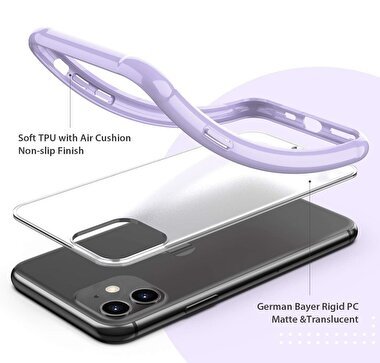 Piili iPhone 12 Mini Mat Kılıf - Mor 6944628926691