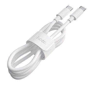 Hoco 100W Type-C to Type-C PD 2M - Beyaz 6931474734761
