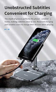 Rock Masaüstü Metal iPad ve iPhone Standı 6941402729998
