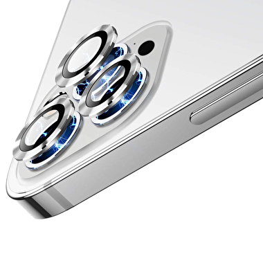 Piili iPhone 13 Pro/ Max Lens Koruyucu - Gümüş 6944629131995
