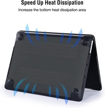 Piili MacBook Air 13 M2 Hardshell Mat Kapak-Titany 6944629153850