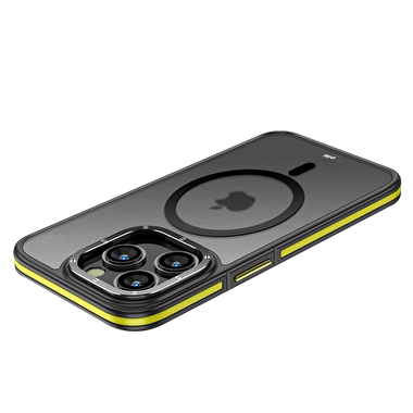 Piili iPhone 14 Pro Max Strong MagSafe Kılıf-Sarı 6944629155717