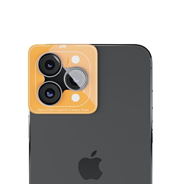 Piili iPhone 15 Pro / Max HD Lens - Titanyum 6944629162173