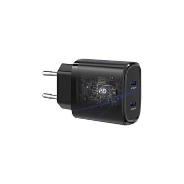 Yesido 2x 20W PD ve 60W Type-C Kablo Şarj Seti 6971050264015