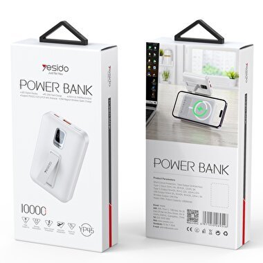 Yesido Standlı Magsafe Powerbank 10000 mAh-Siyah 6971050269546