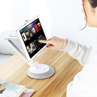 Rock Ayarlanabilir iPhone ve iPad Standı - Beyaz 6971680474976