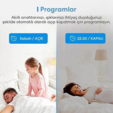 Meross Akıllı Wifi Duvar İçi Anahtar 6973696567888
