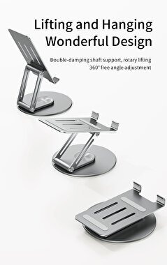 Rock Katlanabilir 360 Dönebilen Metal Stand 6974282129275