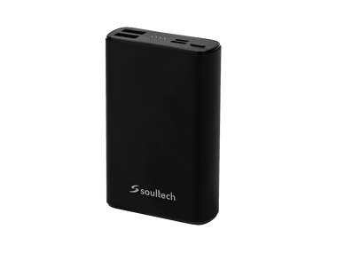 Soultech Platinum Metalik 10000mAh Powerbank-Siyah 8681000017056