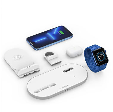 Soultech Boom3 15W Kablosuz Şarj İstasyonu - Beyaz 8681000019319