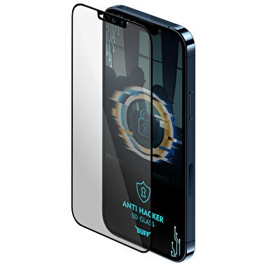 Buff iPhone 13/13 Pro 5D Anti Hacker EkranKoruyucu 8682750457239