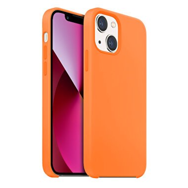 Buff iPhone 13 Rubber Fit Kılıf - Turuncu 8682750457550