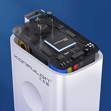 Konfulon 20W Type-C ve Usb 3.0 Şarj Adaptörü 8683140622848