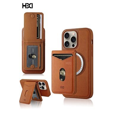 HDD iPhone 15 Pro Magsafe Deri Kılıf Siyah 8683140677978