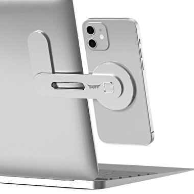 Buff MagSafe MacBook iPhone Tutucu - Gümüş 8683548211163