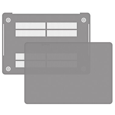 Blogy MacBook Pro 16.2 İnç Crystal Kılıf - Gri 8683548211309