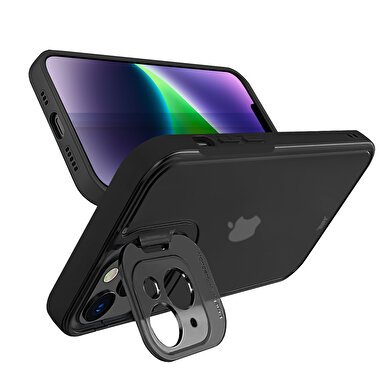 Buff iPhone 14 Plus Hybrid Corner Kılıf - Siyah 8683548212146