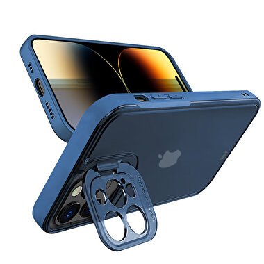 Buff iPhone 14 Pro Hybrid Corner Kılıf - Mavi 8683548212160